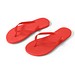 MAUPITI S / M. Bequeme Flip-Flops mit PE-Sohle und PVC-Riemen, Rot
