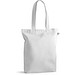 MERIDA. Tragetasche (220 g/ m²) aus Baumwolle (50%), recycelter Baumwolle (30%) und polyester (20% rPET), Weiß