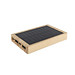 METMAXX® Powerbank SolarBankProBamboo, 5.000 mAh