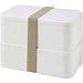 MIYO POP 700 + 700 ml doppelschichtige Lunchbox, weiss