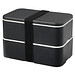 MIYO Renew Doppel-Lunchbox, granitfarben