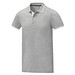Morgan Polo für Herren, zweifarbig, heather grau, XL