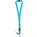 MURRAY. Lanyard aus Polyester (20 mm) mit einem Schlüsselband, Hellblau