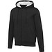 Natron 320 g/m² Sherpa-Kapuzenjacke mit Reißverschluss, schwarz, M