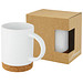 Neiva 425 ml Keramiktasse mit Korkboden, weiss