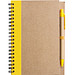 Notizbuch Recycling mit Kugelschreiber, gelb