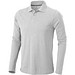 ELEVATE Herren Langarm Poloshirt Oakville, grau meliert, XL