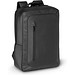 OSASCO. Rucksack aus hochdichtem, 600D recyceltes Polyester für Laptop 15", Schwarz