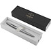 Parker Kugelschreiber Jotter XL Monochrom Premium, blaue Mine, edelstahl grau