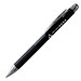 PENKO® Voll-Metall-Kugelschreiber Striscia, schwarz/schwarz