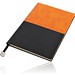 Pierre Cardin® REPORTER Notizbuch A5, orange/schwarz