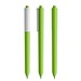 Pigra P03 Soft Touch Push Kugelschreiber, Green-White