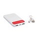 Powerbank SILICON VALLEY 10.000 mAh, rot/weiß
