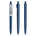 prodir® Druckkugelschreiber DS8 Soft Touch PSR Push, blaue Mine, dunkelblau