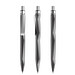 prodir® Druckkugelschreiber QS20 PQS Stone, blaue Mine, graphit/silber satiniert