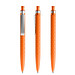 prodir® Druckkugelschreiber QS01 PMS Push, blaue Mine, orange