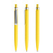 prodir® Druckkugelschreiber QS01 Soft Touch PRS Push, blaue Mine, gelb