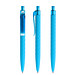 prodir® Druckkugelschreiber QS01 Soft Touch PRT Push, blaue Mine, cyanblau