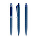 prodir® Druckkugelschreiber QS01 Soft Touch PRT Push, blaue Mine, dunkelblau