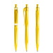 prodir® Druckkugelschreiber QS20 PMT Push, blaue Mine, gelb
