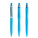 prodir® Druckkugelschreiber QS20 Soft Touch PRS Push, blaue Mine, cyanblau