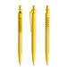 prodir® Druckkugelschreiber QS40 Soft Touch PRT Push, blaue Mine, gelb