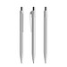 prodir QS50 PMP Push Kugelschreiber, Concrete Grey-Silver chrome finish