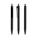 prodir QS50 Soft Touch PRP Push Kugelschreiber, Black-Silver chrome finish