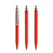 prodir QS50 Soft Touch PRS Push Kugelschreiber, Red-Silver satin finish