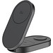 Quantum Ultra-Fast 3-in-1 25W faltbarer Wireless Charger, grau, schwarz