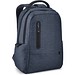 RE-BOSTON. Wasserabweisender 2Tone-Laptop-Rucksack aus recyceltem Nylon mit 210D-Fach, Blau