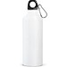 RE-LANDSCAPE M. Flasche aus recyceltem Aluminium (100% rAL) 530 mL mit Karabiner, Weiß