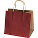 Recycelte Papiertasche klein, burgund