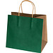 Recycelte Papiertasche klein, grün