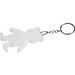 Reflektierender Schlüsselanhänger Bär, weiß