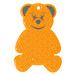 Reflektor Bär, transparent-orange