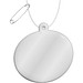 RFX™ H-09 ovaler reflektierender PVC-Anhänger, weiss