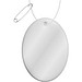 RFX™ H-12 ovaler reflektierender TPU-Anhänger, weiss