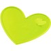 RFX™ S-12 Reflektierender Herz PVC-Aufkleber M, neongelb
