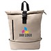 Roll-Top Rucksack aus PU Valdez, BEIGE