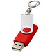 Rotate mit Schlüsselanhänger USB-Stick, hellrot, 2GB