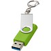 Rotate USB-Stick 3.0 mit Schlüsselanhänger, limone, 16GB