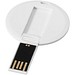 Round Credit Card USB-Stick, weiss, 16GB