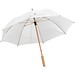 RPET Regenschirm mit Bambusgestänge LETITIA, weiß
