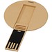 Runder ausklappbarer USB Stick, Kraftpapier, 2GB