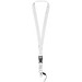 Sagan Lanyard mit abnehmbarer Schnalle und Handyband, weiss