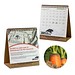 Samenpapier-Tischkalender, Karotte, 1-seit. Druck