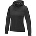 Sayan Kapuzenpullover mit halbem Reißverschluss für Damen, schwarz,  S
