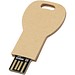 Schlüssel USB-Stick 2.0 aus recyceltem Papier, Kraftpapier, 4GB