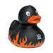 Schnabels® Bade-Ente Flammen mit Slogan BBQ-Queen, schwarz